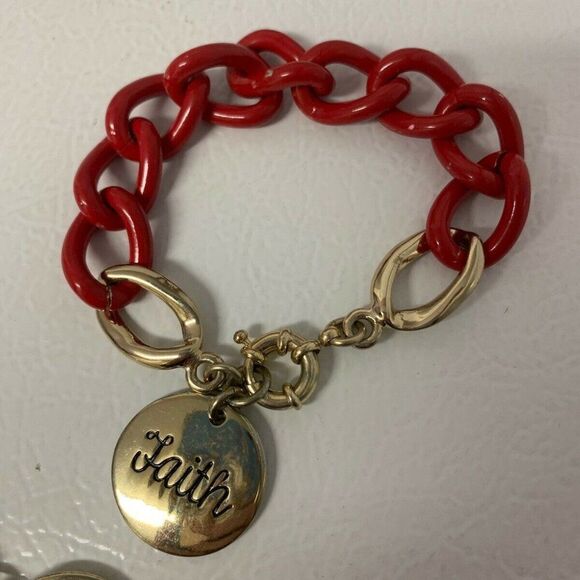 3 Inspirational Bracelets Faith Hope Believe - Picture 5 of 7